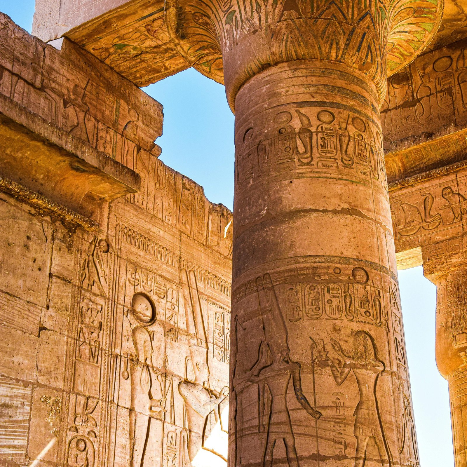 Karnak Temple hieroglyphs close up day tour