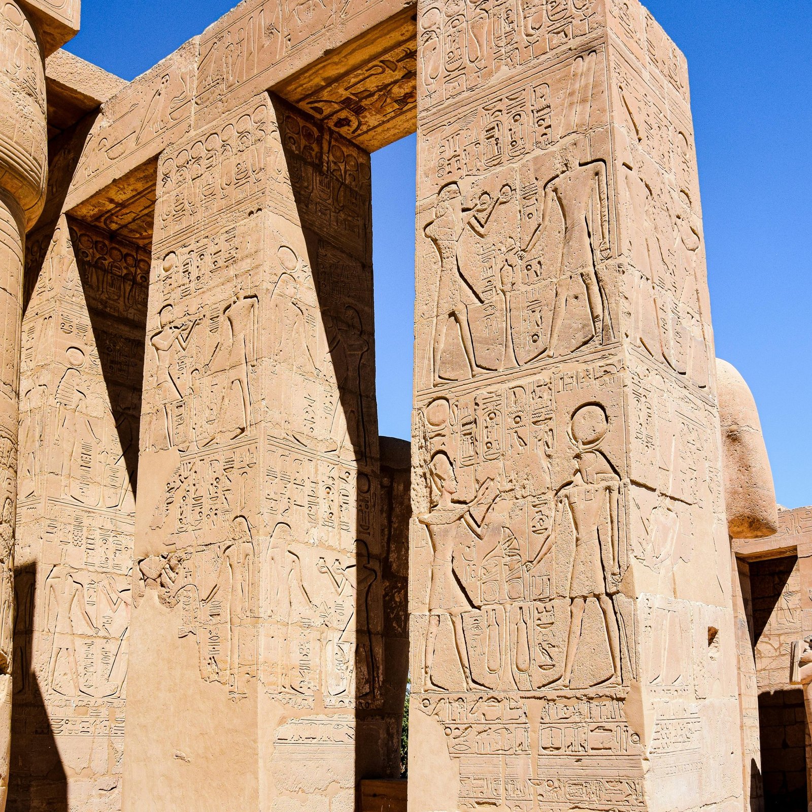 Karnak Temple hieroglyphs close up day tour