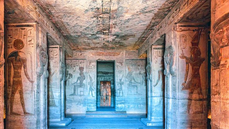 Mural-reliefs-hall-Small-Temple-Aswan-Egypt Abu Simbel Temples – 1 Day Tour from Aswan